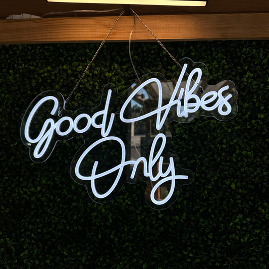 Good Vibes Only Neon Sign