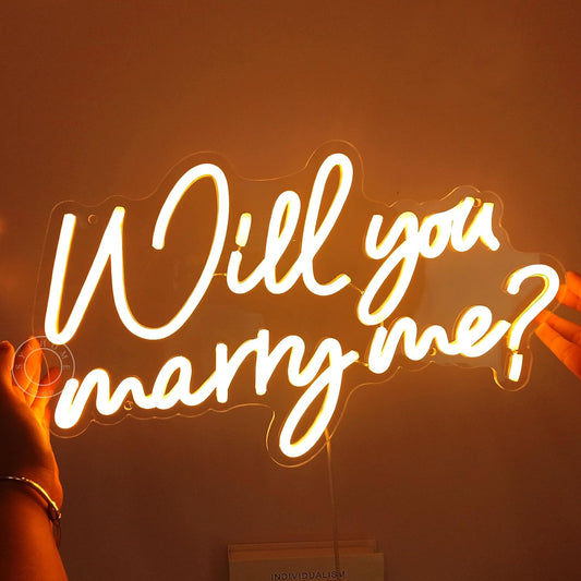 Will You Marry Me Neon Sign