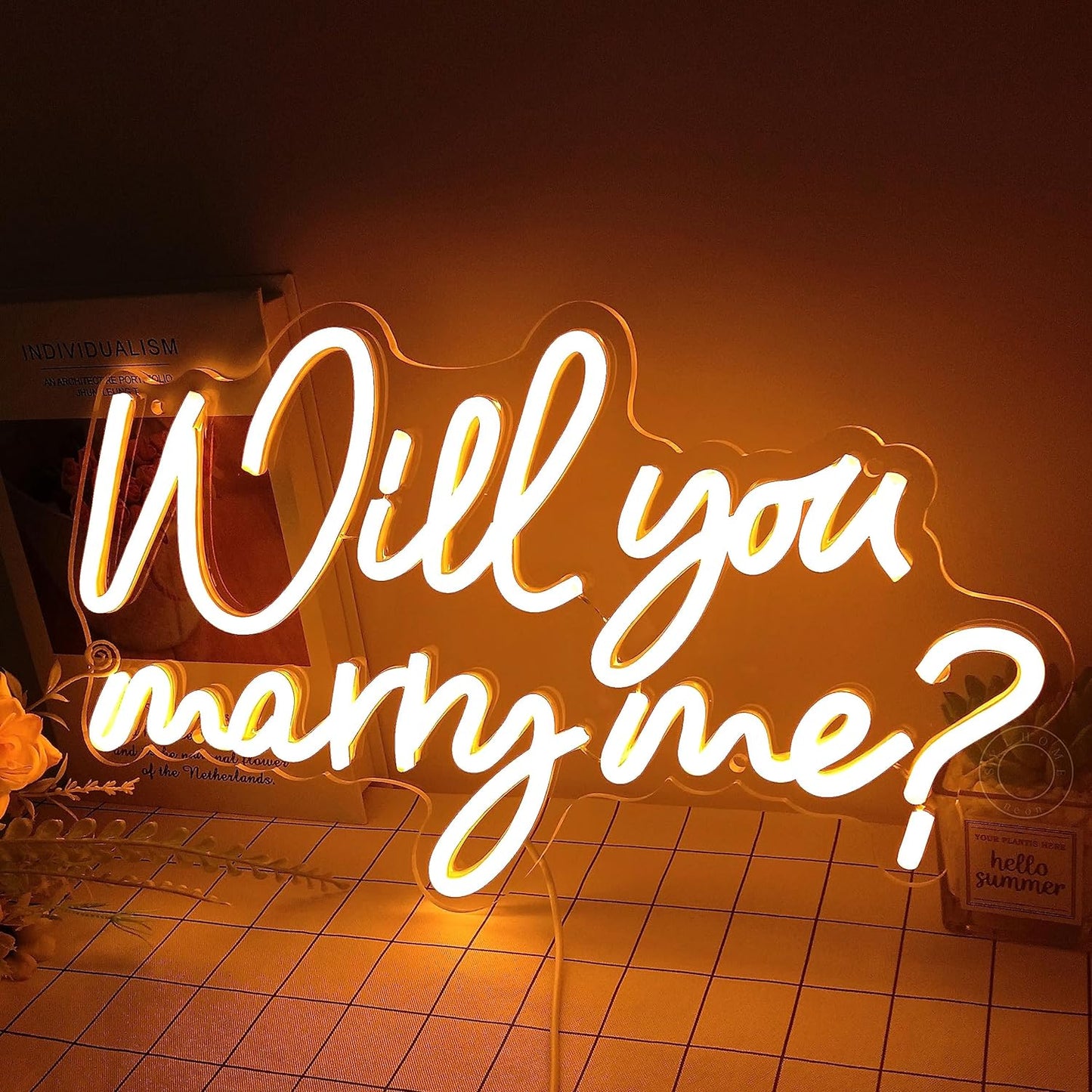 Will You Marry Me Neon Sign