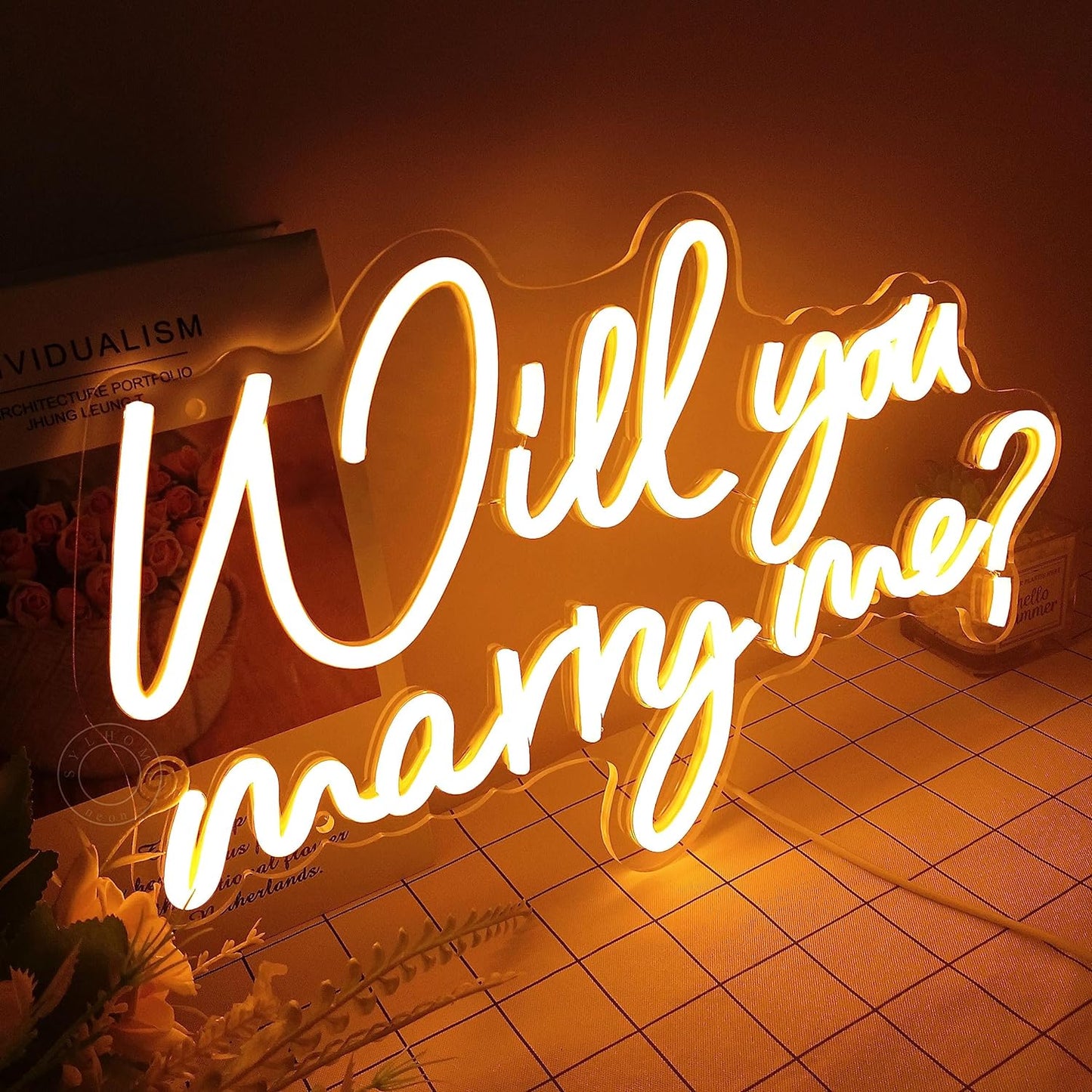 Will You Marry Me Neon Sign