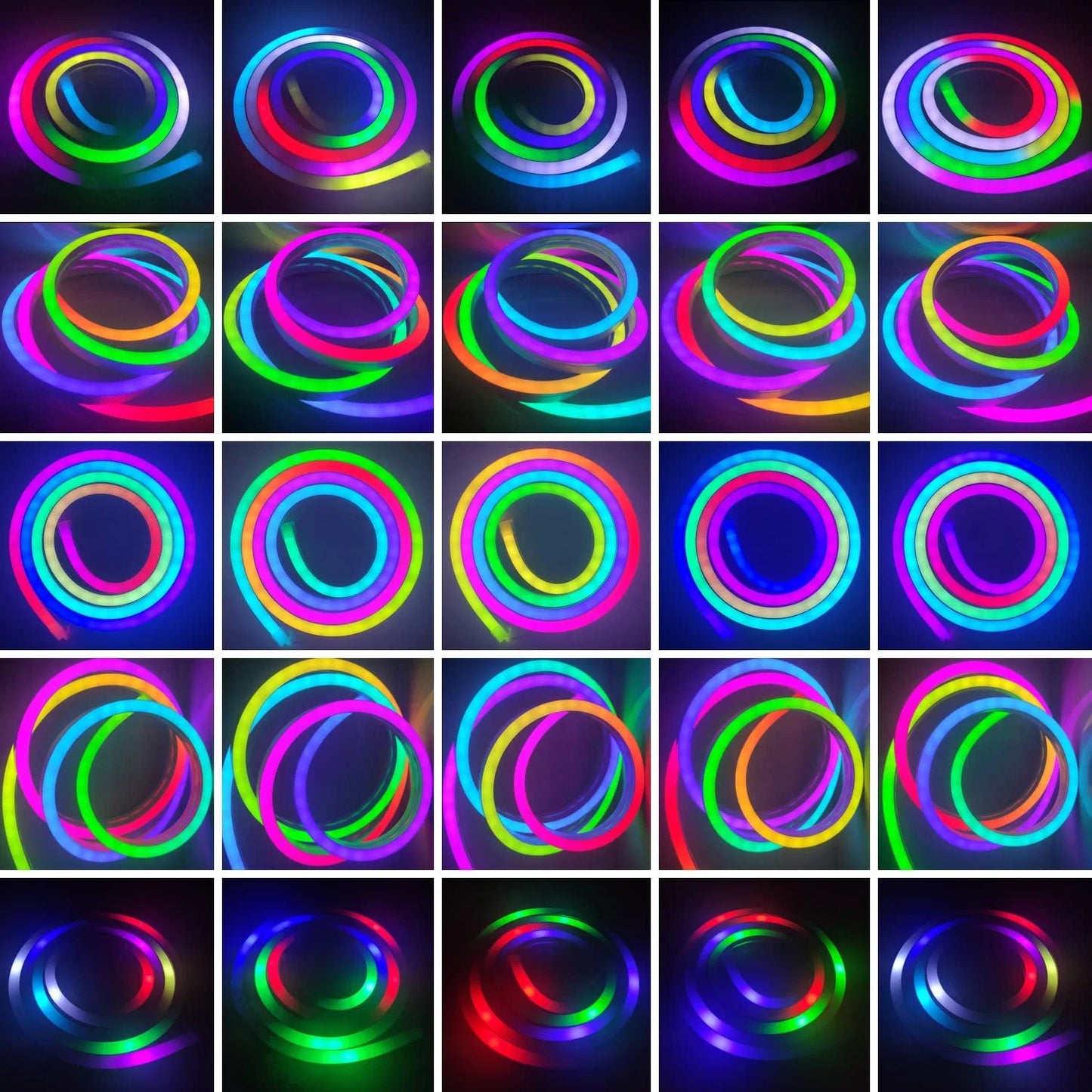Dynamic Color-changing RGBIC Neon Strip Lights
