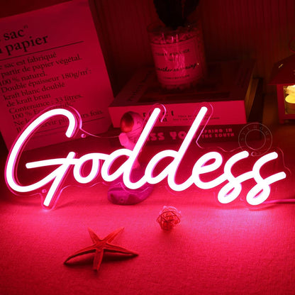 Goddess Neon Sign