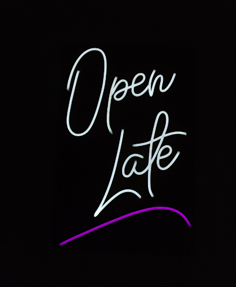 Open Late Neon Sign